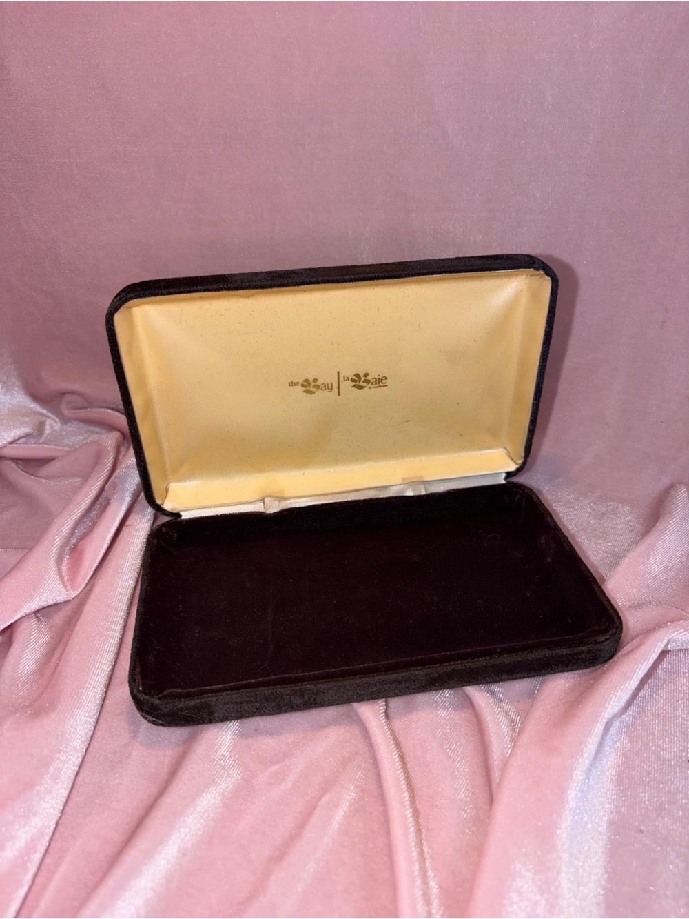 Vintage The Bay | La Baie Velvet Jewelry Presentation Box w/ Original Bag